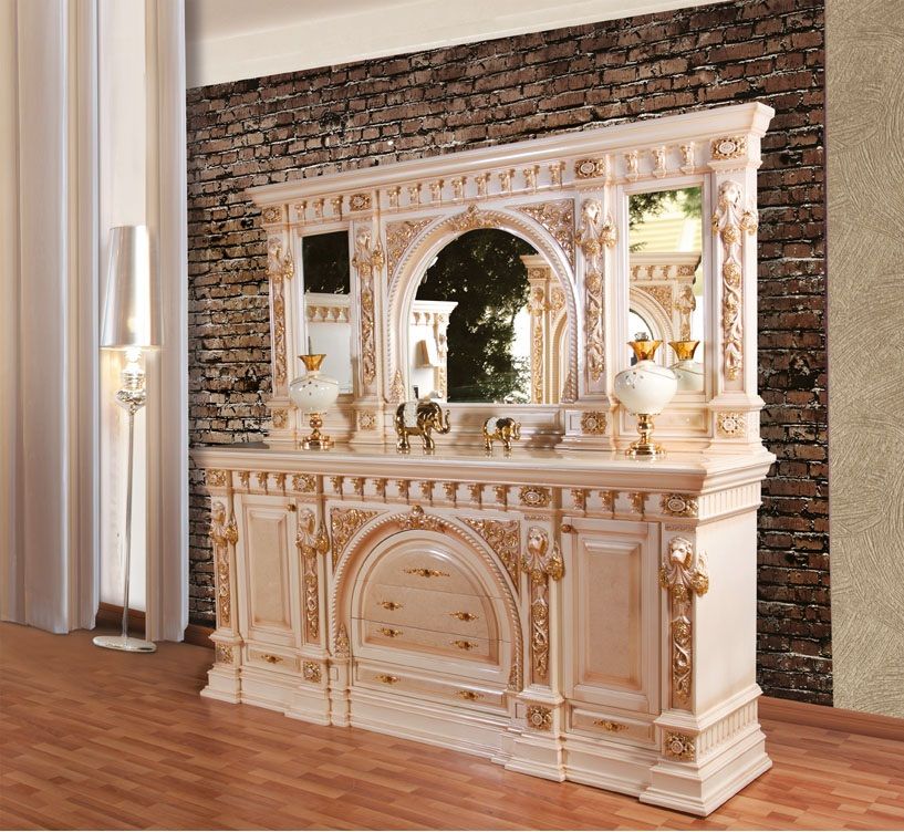 Bàn Trang Điểm Tân Cổ Điển Cung Điện Vàng Kim BTDBYD022